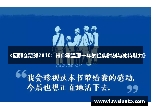 《回顾仓鼠球2010：带你重温那一年的经典时刻与独特魅力》